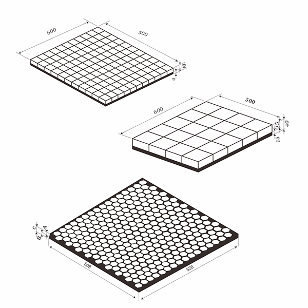陶瓷/橡胶衬垫材料